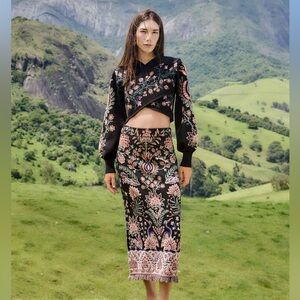 Farm Rio: Marvelous Garden Knit Top